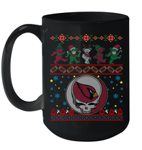 Load image into Gallery viewer, Arizona Cardinals Christmas Grateful Dead Jingle Bears Football Ugly Sweatshirt Mug 15oz