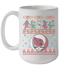 Load image into Gallery viewer, Arizona Cardinals Christmas Grateful Dead Jingle Bears Football Ugly Sweatshirt Mug 15oz