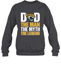 Load image into Gallery viewer, Jacksonville Jaguars Dad The Man The Myth The Legend NFL Father's Day Crewneck Sweatshirt