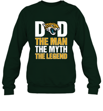 Load image into Gallery viewer, Jacksonville Jaguars Dad The Man The Myth The Legend NFL Father's Day Crewneck Sweatshirt