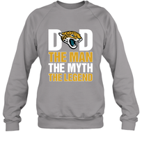 Load image into Gallery viewer, Jacksonville Jaguars Dad The Man The Myth The Legend NFL Father's Day Crewneck Sweatshirt