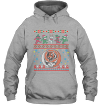 Load image into Gallery viewer, Cincinnati Bengals Christmas Grateful Dead Jingle Bears Football Ugly Sweatshirt Hoodie Sweatshirt