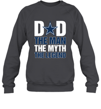 Load image into Gallery viewer, Dallas Cowboys Dad The Man The Myth The Legend NFL Father's Day Crewneck Sweatshirt