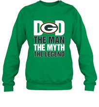 Load image into Gallery viewer, Green Bay Packers Dad The Man The Myth The Legend NFL Father's Day Crewneck Sweatshirt