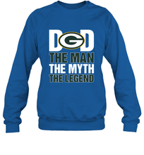 Load image into Gallery viewer, Green Bay Packers Dad The Man The Myth The Legend NFL Father's Day Crewneck Sweatshirt
