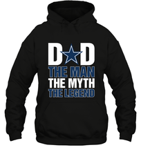 Load image into Gallery viewer, Dallas Cowboys Dad The Man The Myth The Legend NFL Father's Day Hooded Sweatshirt