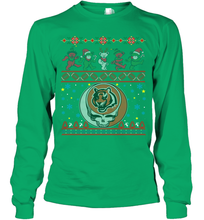 Load image into Gallery viewer, Cincinnati Bengals Christmas Grateful Dead Jingle Bears Football Ugly Sweatshirt Youth Long Sleeve T-Shirt