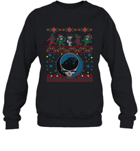 Load image into Gallery viewer, Carolina Panthers Christmas Grateful Dead Jingle Bears Football Ugly Sweatshirt Sweatshirt