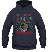 Load image into Gallery viewer, New Orleans Saints Christmas Grateful Dead Jingle Bears Football Ugly Sweatshirt Adult Unisex Hoodie Sweatshirt