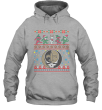 Load image into Gallery viewer, New Orleans Saints Christmas Grateful Dead Jingle Bears Football Ugly Sweatshirt Adult Unisex Hoodie Sweatshirt