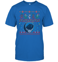 Load image into Gallery viewer, Carolina Panthers Christmas Grateful Dead Jingle Bears Football Ugly Sweatshirt Men's T-Shirt