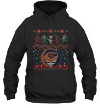 Load image into Gallery viewer, Chicago Bears Christmas Grateful Dead Jingle Bears Football Ugly Sweatshirt Hoodie Sweatshirt