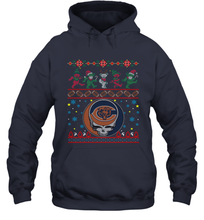Load image into Gallery viewer, Chicago Bears Christmas Grateful Dead Jingle Bears Football Ugly Sweatshirt Hoodie Sweatshirt