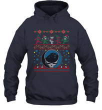 Load image into Gallery viewer, Carolina Panthers Christmas Grateful Dead Jingle Bears Football Ugly Sweatshirt Hoodie Sweatshirt