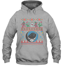 Load image into Gallery viewer, Carolina Panthers Christmas Grateful Dead Jingle Bears Football Ugly Sweatshirt Hoodie Sweatshirt