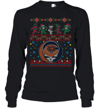 Load image into Gallery viewer, Chicago Bears Christmas Grateful Dead Jingle Bears Football Ugly Sweatshirt Youth Long Sleeve T-Shirt