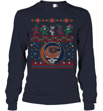 Load image into Gallery viewer, Chicago Bears Christmas Grateful Dead Jingle Bears Football Ugly Sweatshirt Youth Long Sleeve T-Shirt