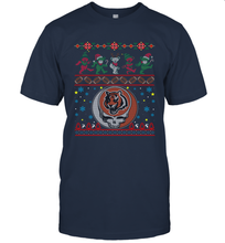 Load image into Gallery viewer, Cincinnati Bengals Christmas Grateful Dead Jingle Bears Football Ugly Sweatshirt Men's T-Shirt