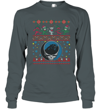 Load image into Gallery viewer, Carolina Panthers Christmas Grateful Dead Jingle Bears Football Ugly Sweatshirt Long Sleeve T-Shirt