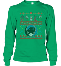 Load image into Gallery viewer, Carolina Panthers Christmas Grateful Dead Jingle Bears Football Ugly Sweatshirt Long Sleeve T-Shirt