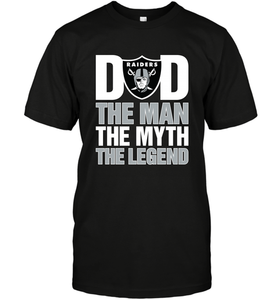 Oakland Raiders Dad The Man The Myth The Legend NFL Father's Day Men's T-Shirt