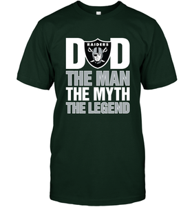 Oakland Raiders Dad The Man The Myth The Legend NFL Father's Day Men's T-Shirt