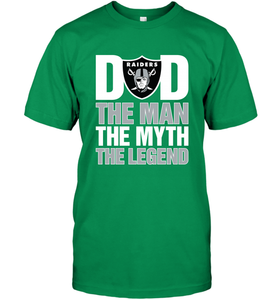Oakland Raiders Dad The Man The Myth The Legend NFL Father's Day Men's T-Shirt