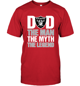 Oakland Raiders Dad The Man The Myth The Legend NFL Father's Day Men's T-Shirt