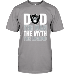 Oakland Raiders Dad The Man The Myth The Legend NFL Father's Day Men's T-Shirt