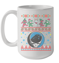Load image into Gallery viewer, Carolina Panthers Christmas Grateful Dead Jingle Bears Football Ugly Sweatshirt Mug 15oz

