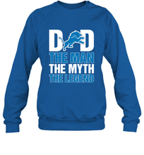 Load image into Gallery viewer, Detroit Lions Dad The Man The Myth The Legend NFL Father's Day Crewneck Sweatshirt
