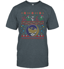Load image into Gallery viewer, Baltimore Ravens Christmas Grateful Dead Jingle Bears Football Ugly Sweatshirt Men's T-Shirt
