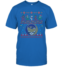 Load image into Gallery viewer, Baltimore Ravens Christmas Grateful Dead Jingle Bears Football Ugly Sweatshirt Men's T-Shirt
