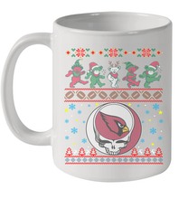 Load image into Gallery viewer, Arizona Cardinals Christmas Grateful Dead Jingle Bears Football Ugly Sweatshirt Mug 11oz
