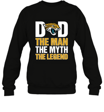 Load image into Gallery viewer, Jacksonville Jaguars Dad The Man The Myth The Legend NFL Father's Day Crewneck Sweatshirt

