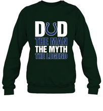 Load image into Gallery viewer, Indianapolis Colts Dad The Man The Myth The Legend NFL Father's Day Crewneck Sweatshirt

