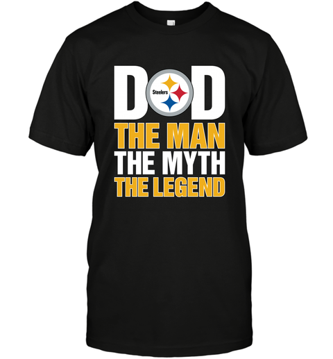 Pittsburgh Steelers Dad The Man The Myth The Legend NFL Father's Day Men's T-Shirt