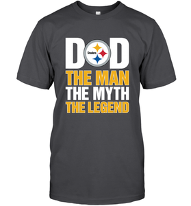 Pittsburgh Steelers Dad The Man The Myth The Legend NFL Father's Day Men's T-Shirt