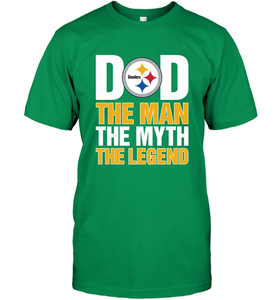 Pittsburgh Steelers Dad The Man The Myth The Legend NFL Father's Day Men's T-Shirt