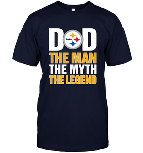 Pittsburgh Steelers Dad The Man The Myth The Legend NFL Father's Day Men's T-Shirt