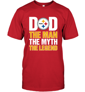 Pittsburgh Steelers Dad The Man The Myth The Legend NFL Father's Day Men's T-Shirt