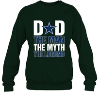 Load image into Gallery viewer, Dallas Cowboys Dad The Man The Myth The Legend NFL Father's Day Crewneck Sweatshirt
