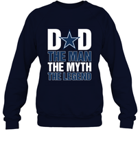 Load image into Gallery viewer, Dallas Cowboys Dad The Man The Myth The Legend NFL Father's Day Crewneck Sweatshirt
