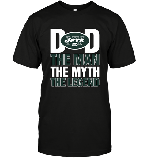 New York Jets Dad The Man The Myth The Legend NFL Father's Day Men's T-Shirt