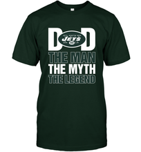 Load image into Gallery viewer, New York Jets Dad The Man The Myth The Legend NFL Father&#39;s Day Men&#39;s T-Shirt
