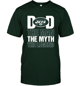 New York Jets Dad The Man The Myth The Legend NFL Father's Day Men's T-Shirt