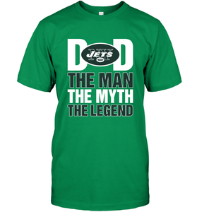 New York Jets Dad The Man The Myth The Legend NFL Father's Day Men's T-Shirt