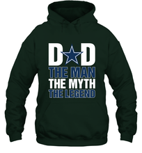 Load image into Gallery viewer, Dallas Cowboys Dad The Man The Myth The Legend NFL Father's Day Hooded Sweatshirt
