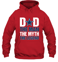 Load image into Gallery viewer, Dallas Cowboys Dad The Man The Myth The Legend NFL Father's Day Hooded Sweatshirt
