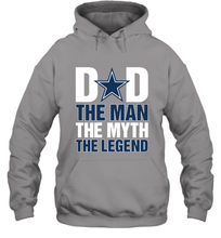 Load image into Gallery viewer, Dallas Cowboys Dad The Man The Myth The Legend NFL Father's Day Hooded Sweatshirt
